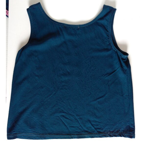 Nino Wong Tank Top Small Vintage Preppy Coastal Grandma Lagenlook Minimalist 90s - Picture 7 of 11